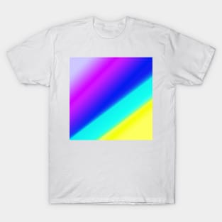 white yellow pink blue abstract texture T-Shirt